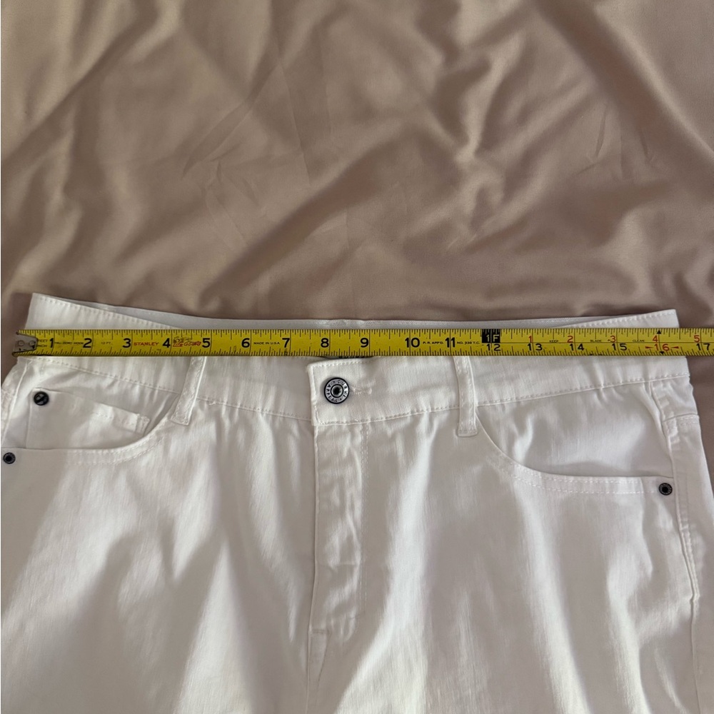 Women’s White Straight-Leg Pants size 14 NWOT - Picture 3 of 6